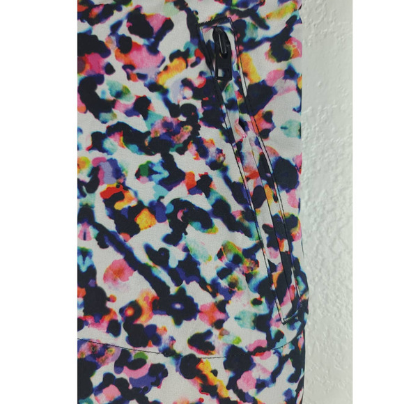 Athleta Water Color Splash Athletic Hiking Running Women's Shorts SZ 0 - Picture 5 of 8